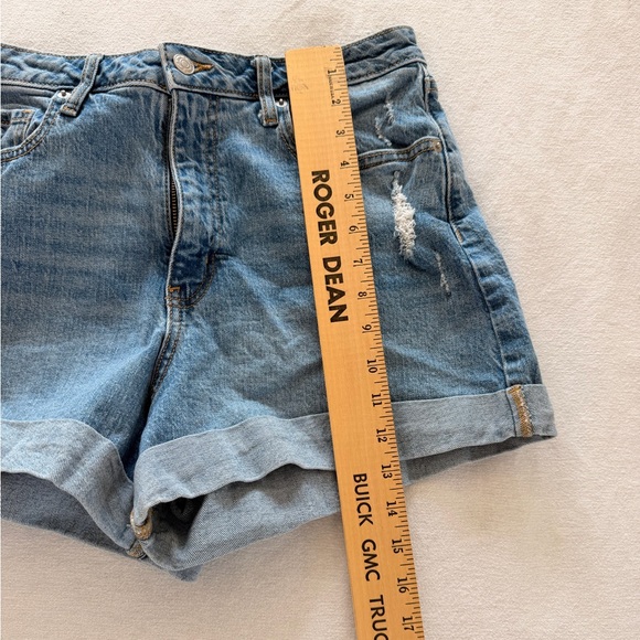 Super-High Rise Rolled Cuff Jean Shorts by Wild Fable Size 8R - Picture 8 of 10